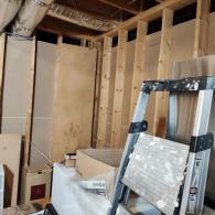 basement remodel before