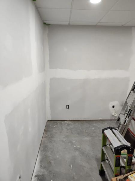 basement remodel during